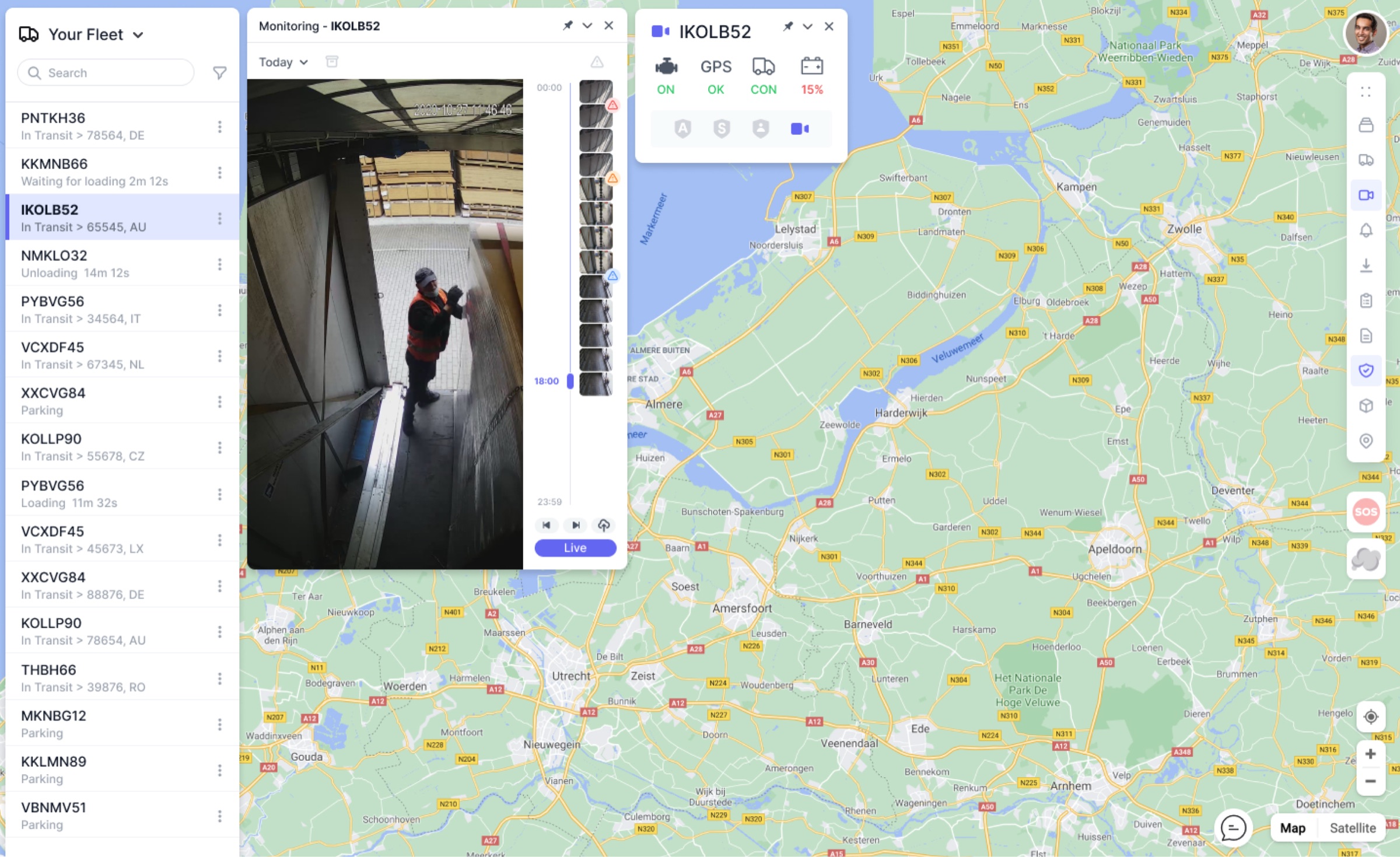 Vehicle monitoring with armament system